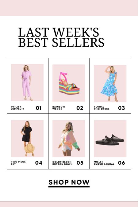 Last weeks best sellers cloud sandals spring dresses  

#LTKstyletip #LTKunder50 #LTKsalealert