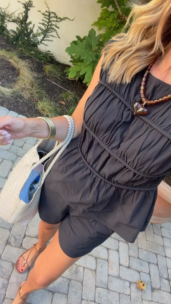 This easy black set is perfect for now, then I’ll throw on a denim jacket or cardigan once the temperature finally drops. The gathered top gives it a little shape while the shorts keep it comfortable for these still warm fall days.

black matching set, two piece set, early fall outfit, transitional fall style, casual fall outfit, black shorts set, layering outfit, denim jacket outfit, cardigan outfit, warm weather fall style, everyday outfit, HauteandHumid

#LTKootd #LTKgrwm #LTKOver40