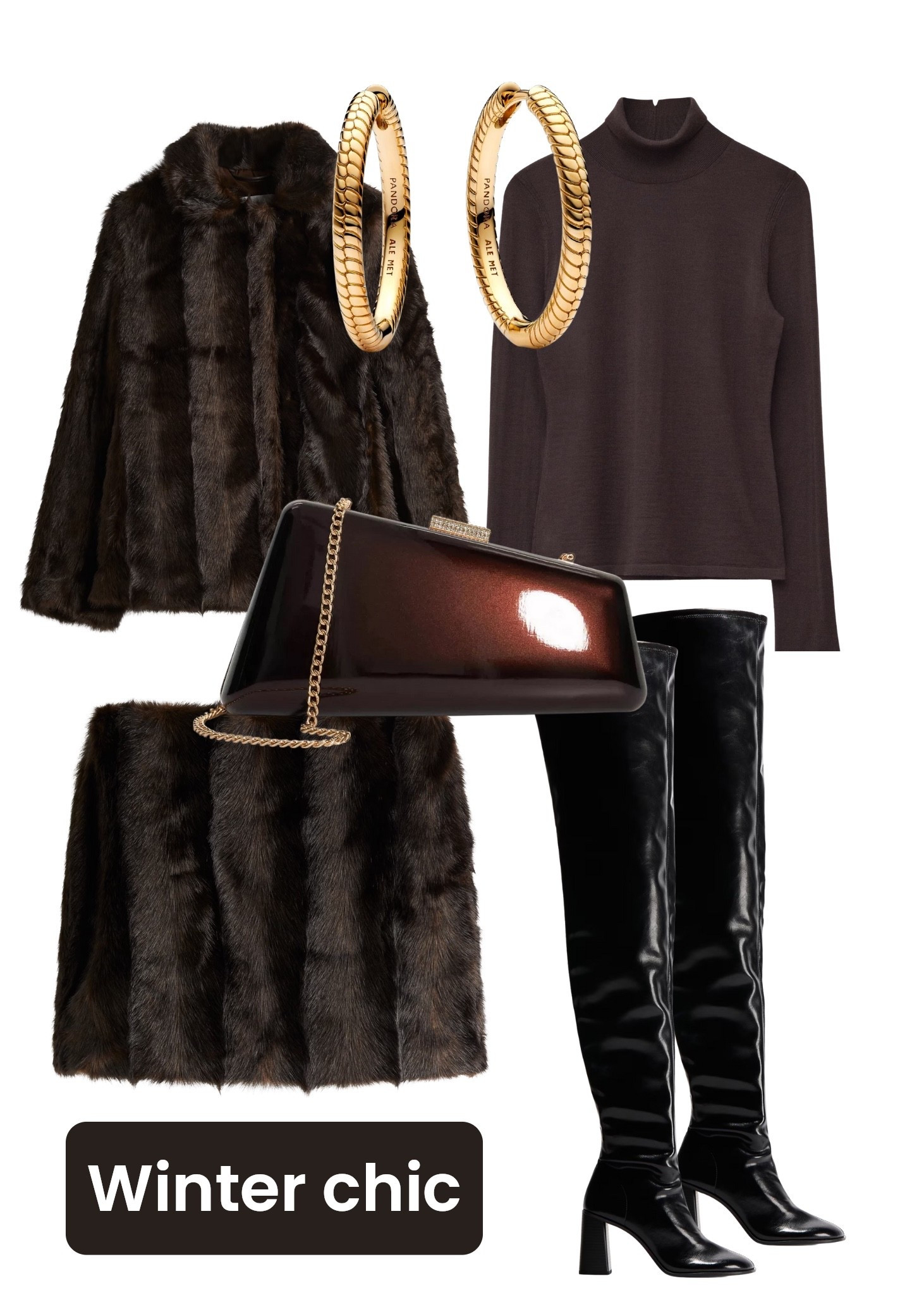 The perfect autumn to winter evening outfit. Chocolate brown tones. Dress it up with thigh high boots. 

#LTKuk #LTKautumn #LTKpartywear