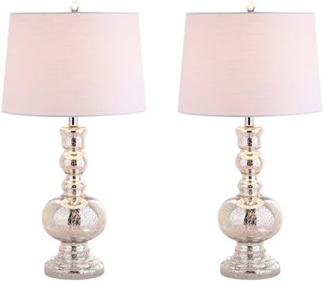 JONATHAN Y JYL1061D-SET2 Set of 2 Table Lamps Genie 28.5" Glass LED Table Lamp Contemporary Trans... | Amazon (US)