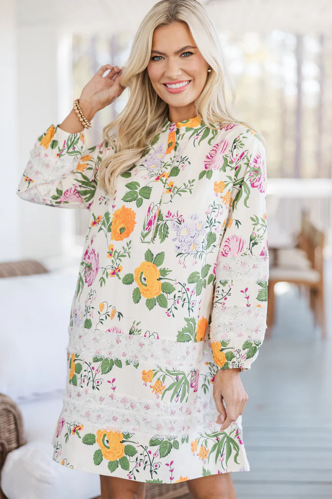 All In A Dream Cream Floral Dress | The Mint Julep Boutique