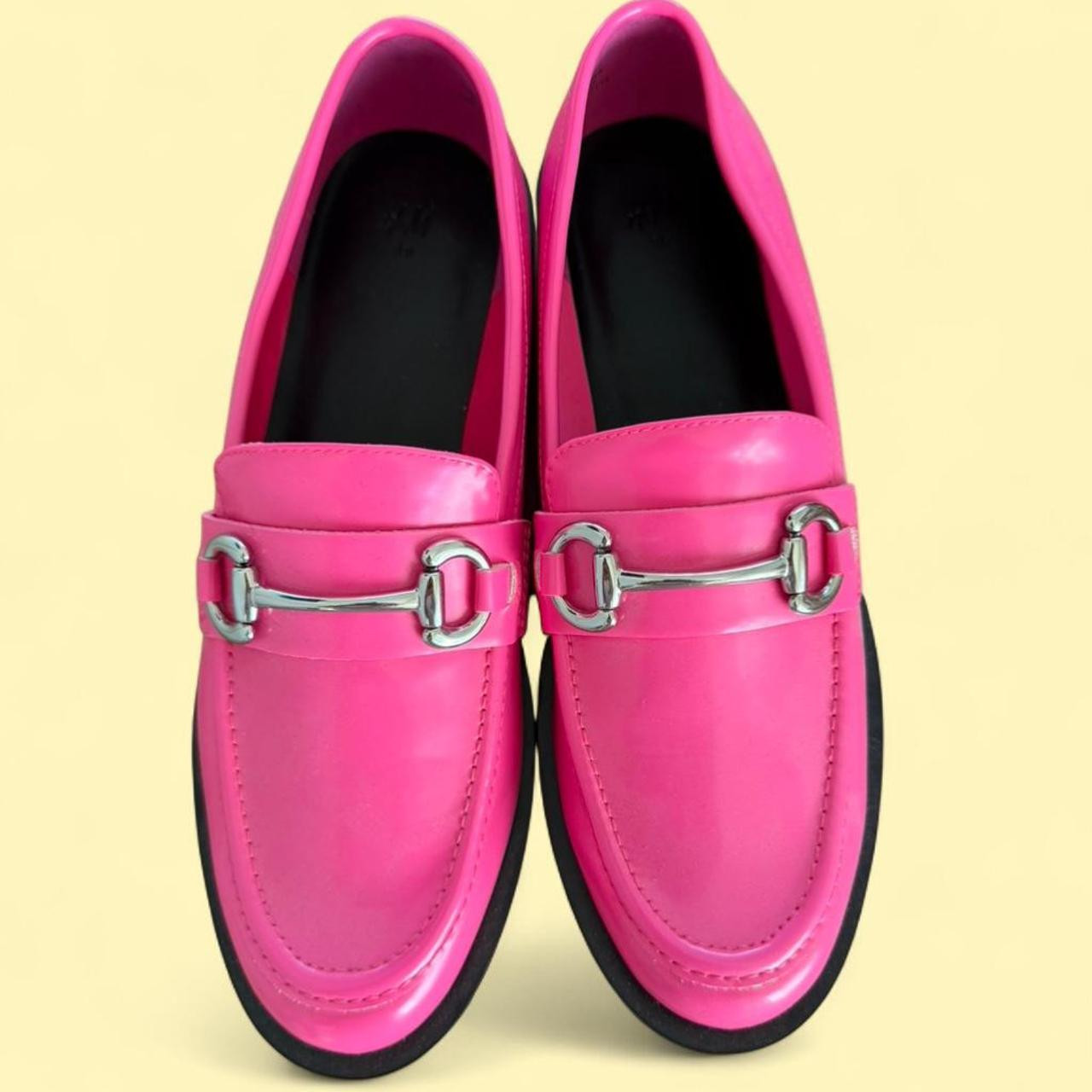 H & M Women's Loafers - Pink - US 8.5 | Depop US