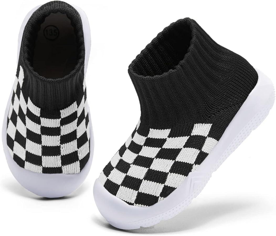 MORENDL Baby Sock Shoes Toddler Walking Shoes Infant Non-Slip Slippers Boys & Girls Slip On Sneak... | Amazon (US)