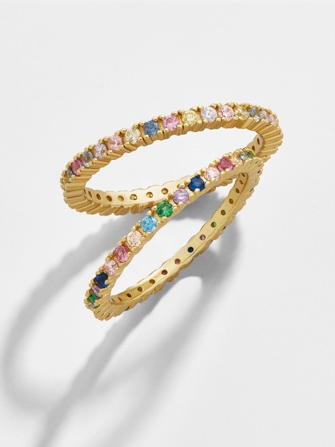 Vivace 18K Gold Vermeil Stacking Ring | BaubleBar (US)