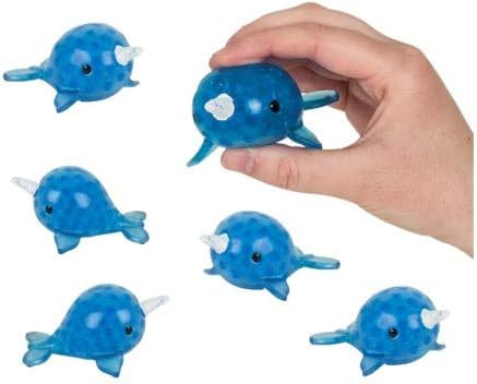 1/2 Dozen (6) Cute Squishy Gel Bead Narwhals! Each 3.33 Inches- Birthday Parties, Christmas Stuff... | Amazon (US)