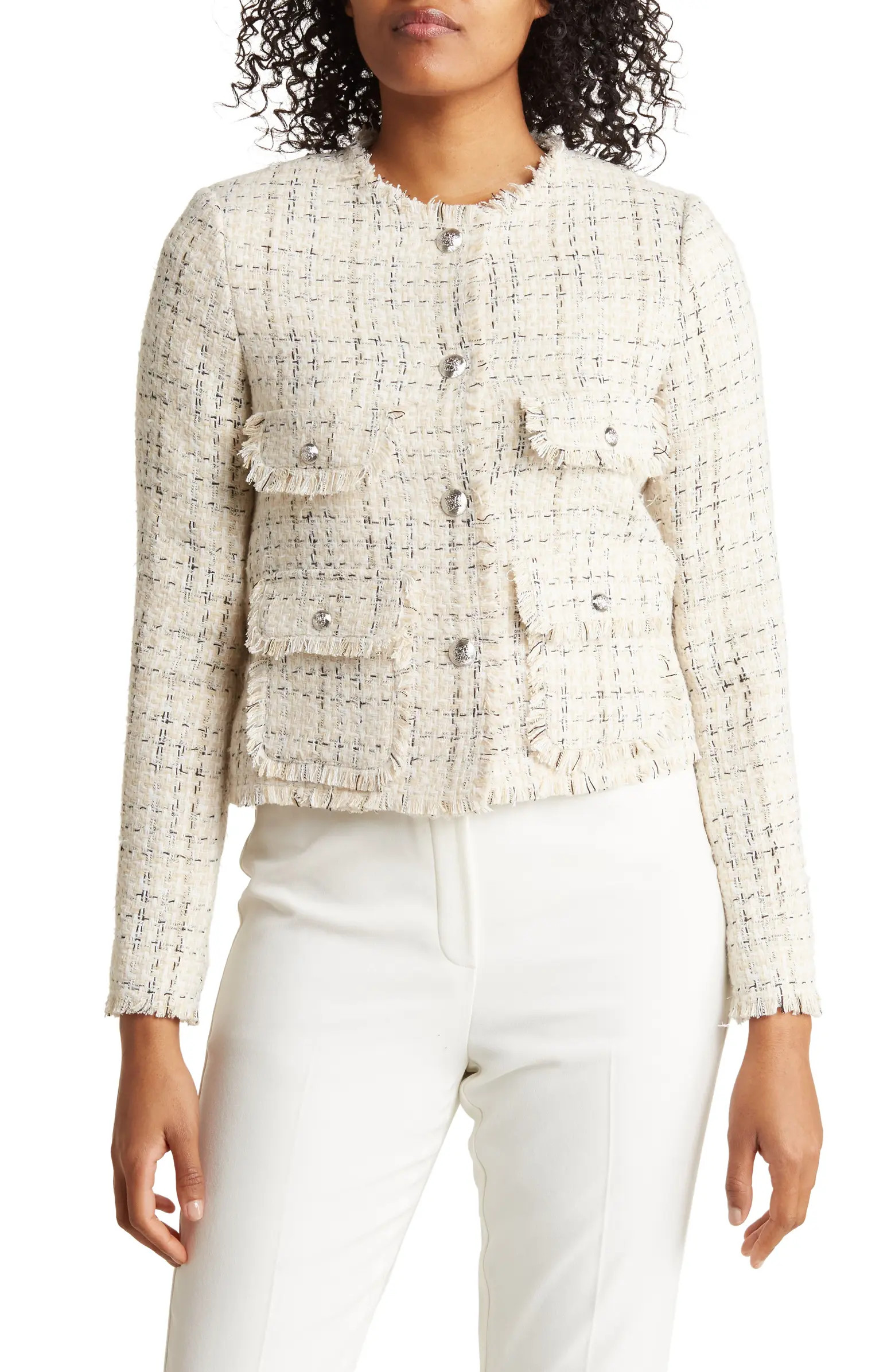 Boucle Tweed Short Jacket | Nordstrom Rack