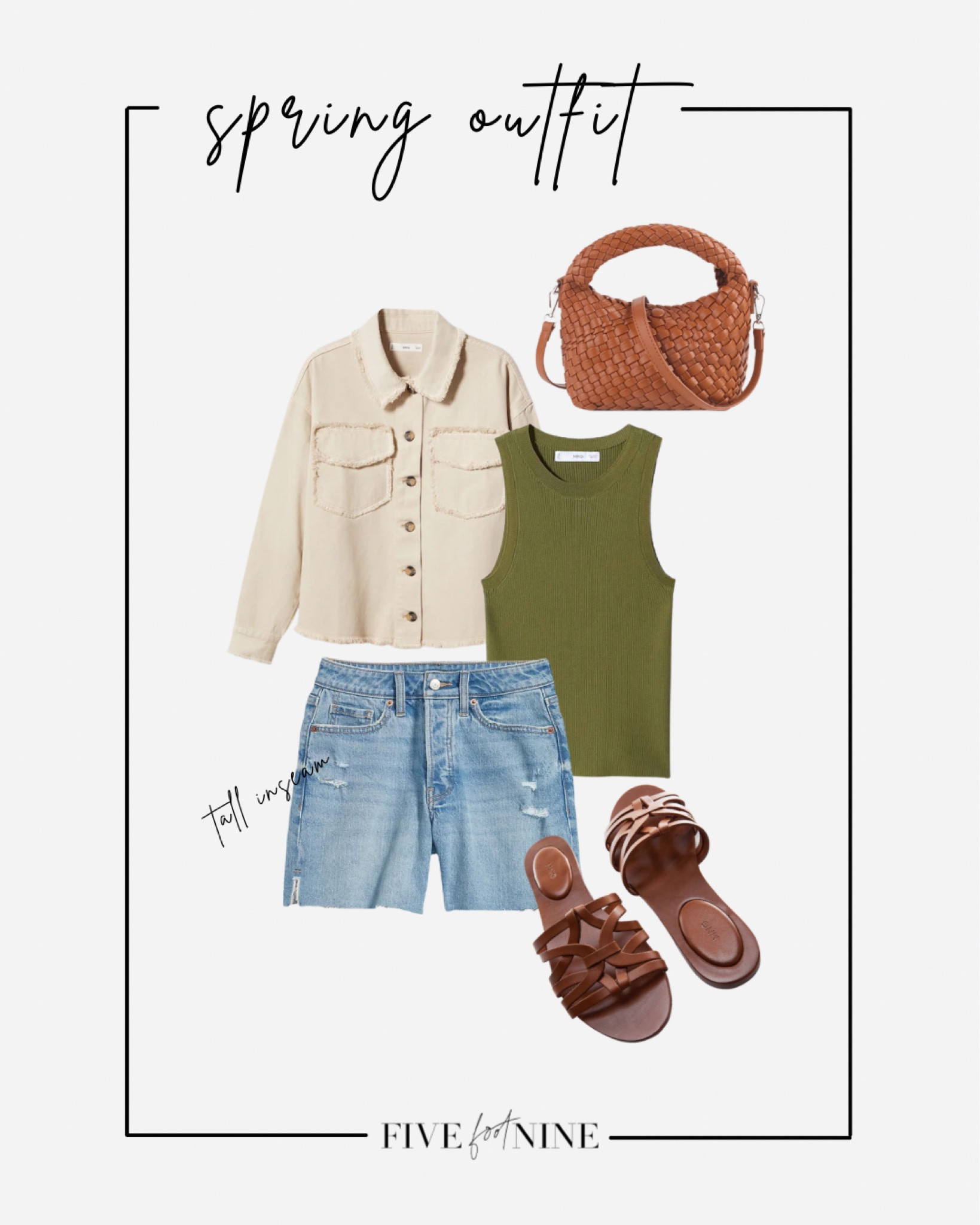 Cutoff shorts, sweater tank top, brown sandals, Amazon quilted bag 

#LTKunder50 #LTKSeasonal