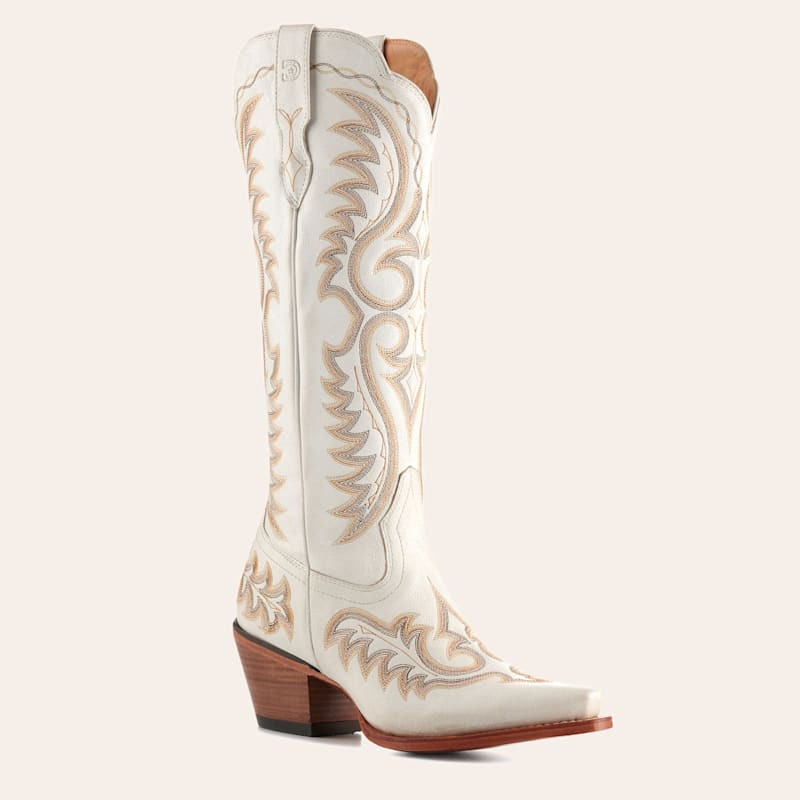 Durango Women's Crush Ivory Snip Toe Tall Cowboy Boots | Cavender's