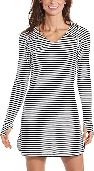 Coolibar UPF 50+ Women's Seacoast Swim Cover-Up Dress - Sun Protective | Amazon (US)