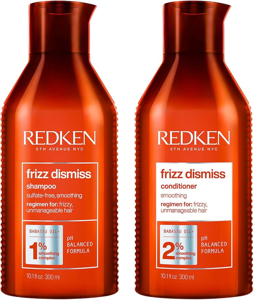 REDKEN Frizz Dismiss Shampoo & Conditioner Set | For Frizzy Hair | Smooths Hair & Manages Frizz |... | Amazon (US)