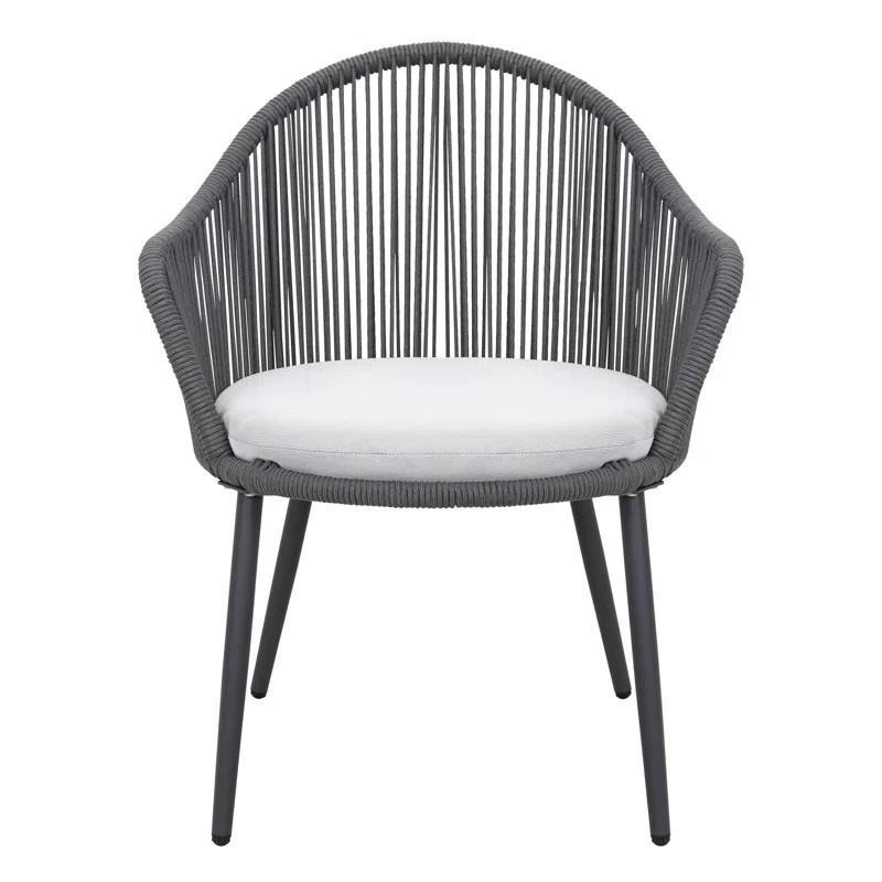 Antwonne 2 - Person Round Outdoor Dining Set with Cushions | Wayfair North America