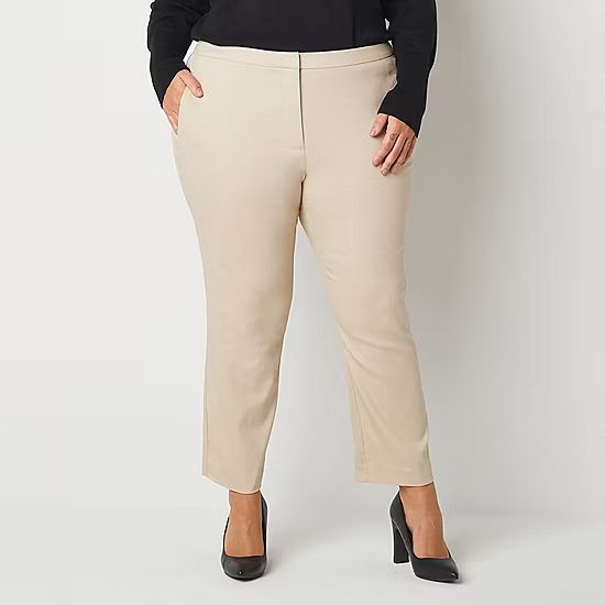 Worthington Plus Womens Slim Leg Pant | JCPenney