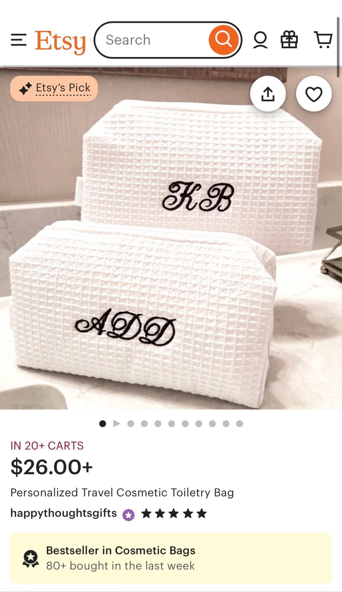 Christmas gift idea for her, for sister, etc. 🎁✨ Under $30! Personalized cosmetics bag from Etsy

#LTKGiftGuide #LTKHoliday #LTKFindsUnder50