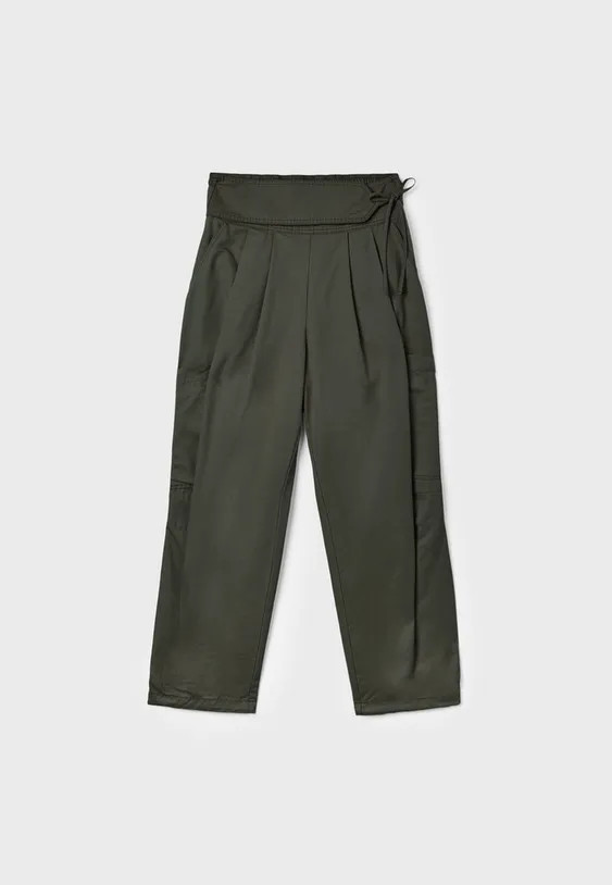 Stradivarius Pantalon cargo ample à nouer  Beige XL | Stradivarius (FR)