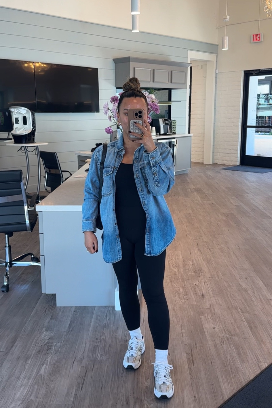 Casual outfit doing errands! All from Target!

Target casual outfit
Target athleisure outfit
Target denim shirt outfit 