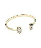 Amazon.com: Kendra Scott Elton Cuff Bracelet for Women, Fashion Jewelry, Rhodium-Plated, Black Op... | Amazon (US)