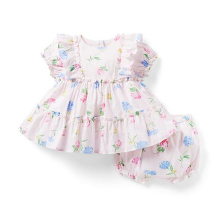 Click for more info about Baby Floral Tiered Ruffle Matching Set