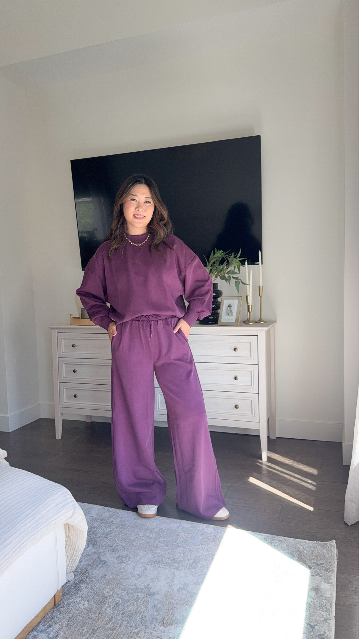 New target arrival outfit inspo

Purple sweatshirt: medium 
Purple pants: small

#LTKootd #LTKSeasonal #LTKOver40