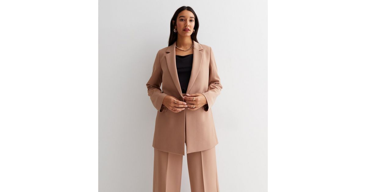 Tall Camel Long Sleeve Relaxed Fit Blazer
						
						Add to Saved Items
						Remove from Saved... | New Look (UK)