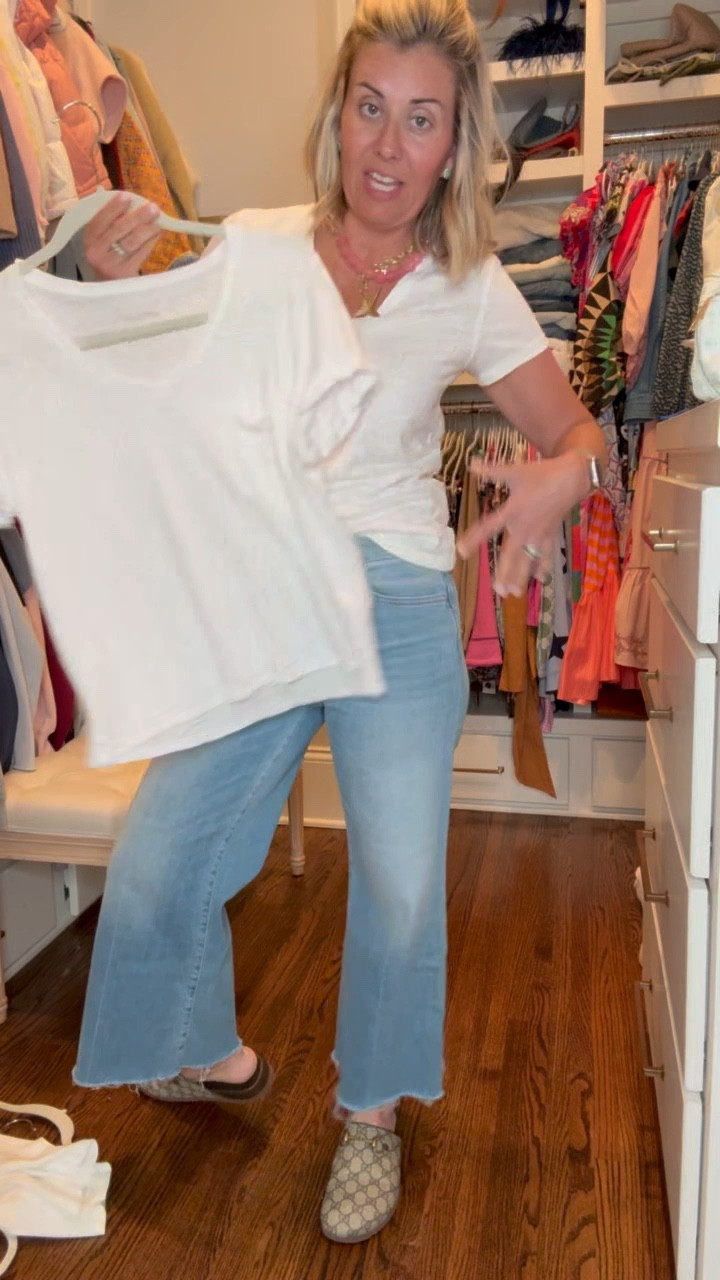 I want to show you my other favorite white tees and tanks. These are closet staples that I will buy over & over. I wear xs. 

#LTKdayinmylife #LTKOver40 #LTKmomlife