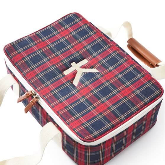 Plaid Insulated Food Carrier | Mark and Graham | Mark and Graham