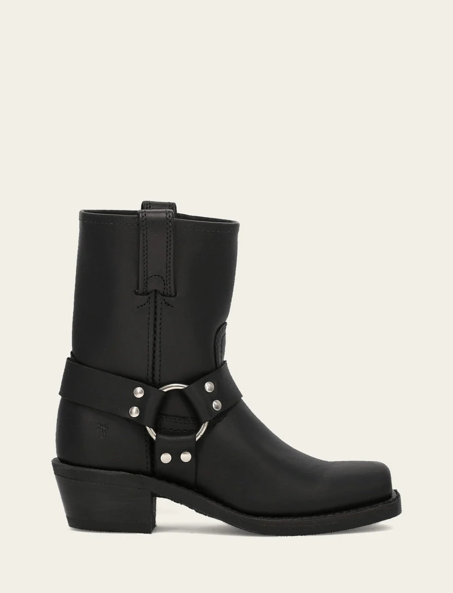 Women's Black Harness 8R Boots | The Frye Company | FRYE