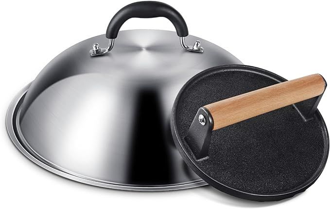 Griddle Accessories for Blackstone, Commercial Grade 12 Inch Heavy Duty Round Melting Dome with 7... | Amazon (US)