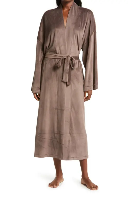 SKIMS Velour Wrap Robe in Amethyst at Nordstrom, Size 3X | Nordstrom
