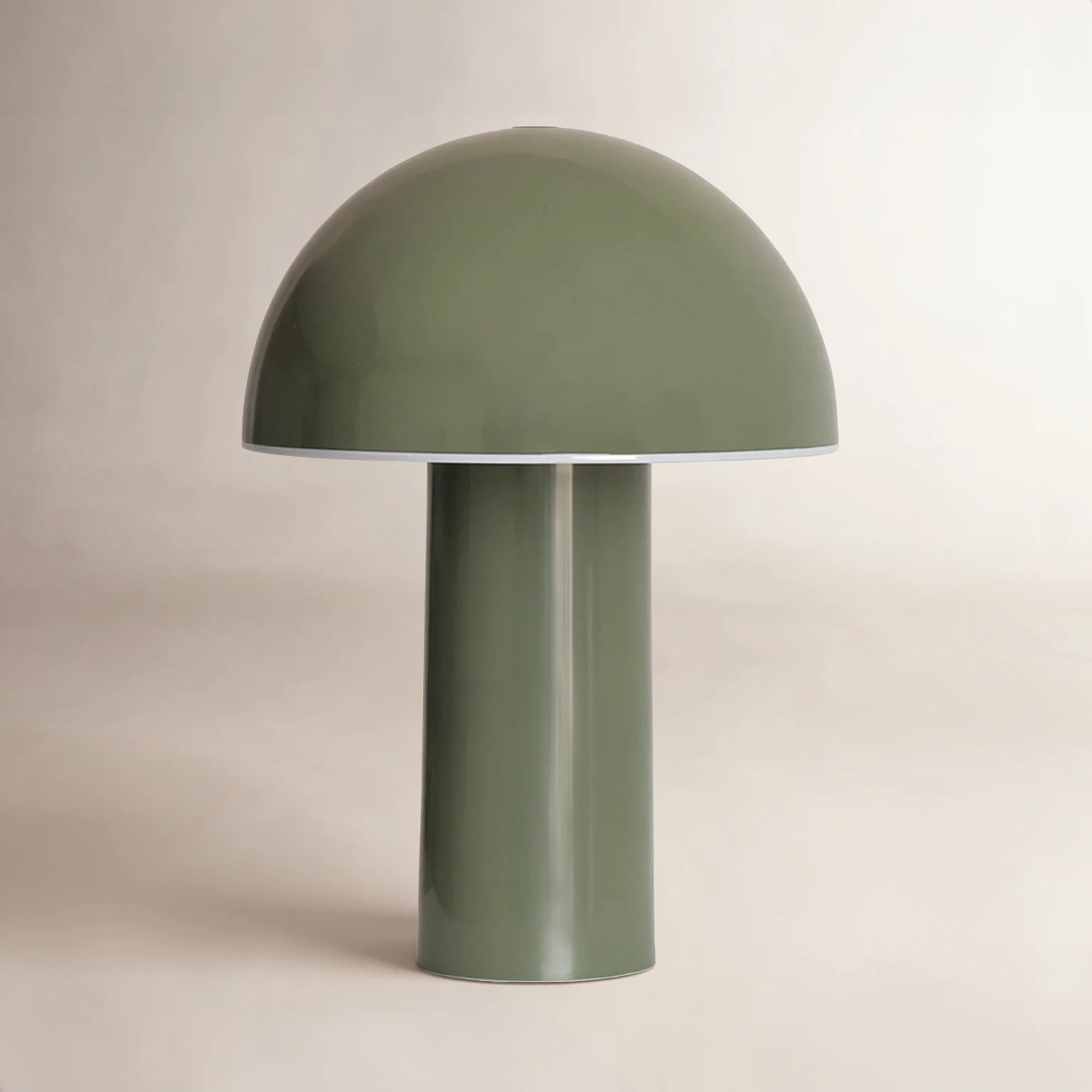 Celia 10" Mushroom Portable LED Table Lamp, 3-Way Dimming and Rechargeable | AllModern