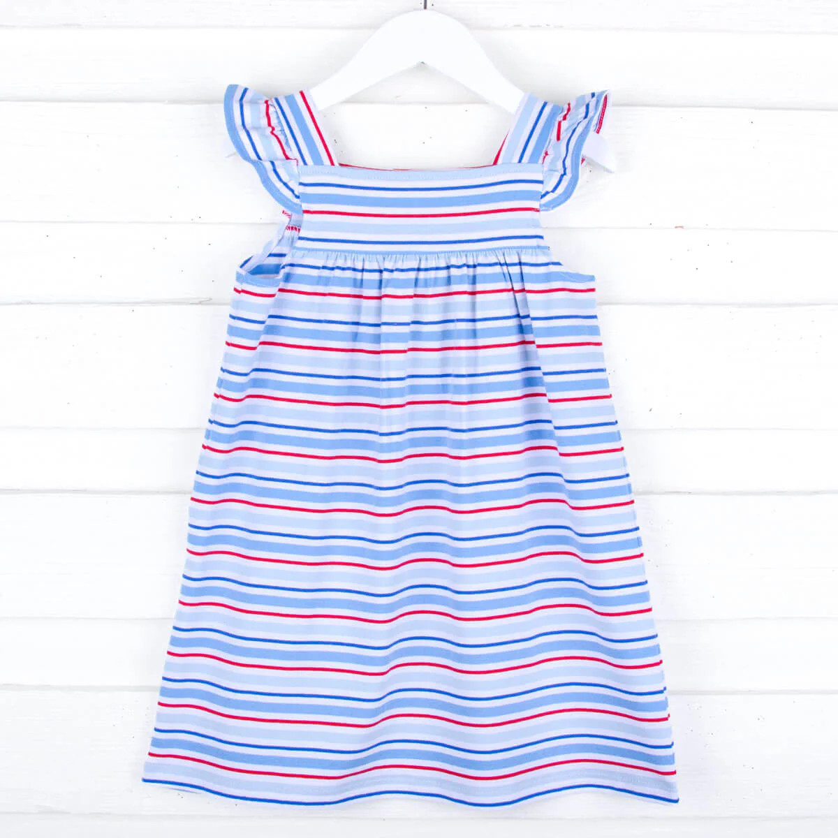 Patriotic Play Red & Blue Stripe Amy Dress | Classic Whimsy