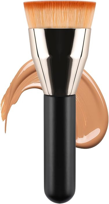 Brocha de base Kabuki de parte superior plana, brocha de maquillaje profesional para base líquid... | Amazon (US)