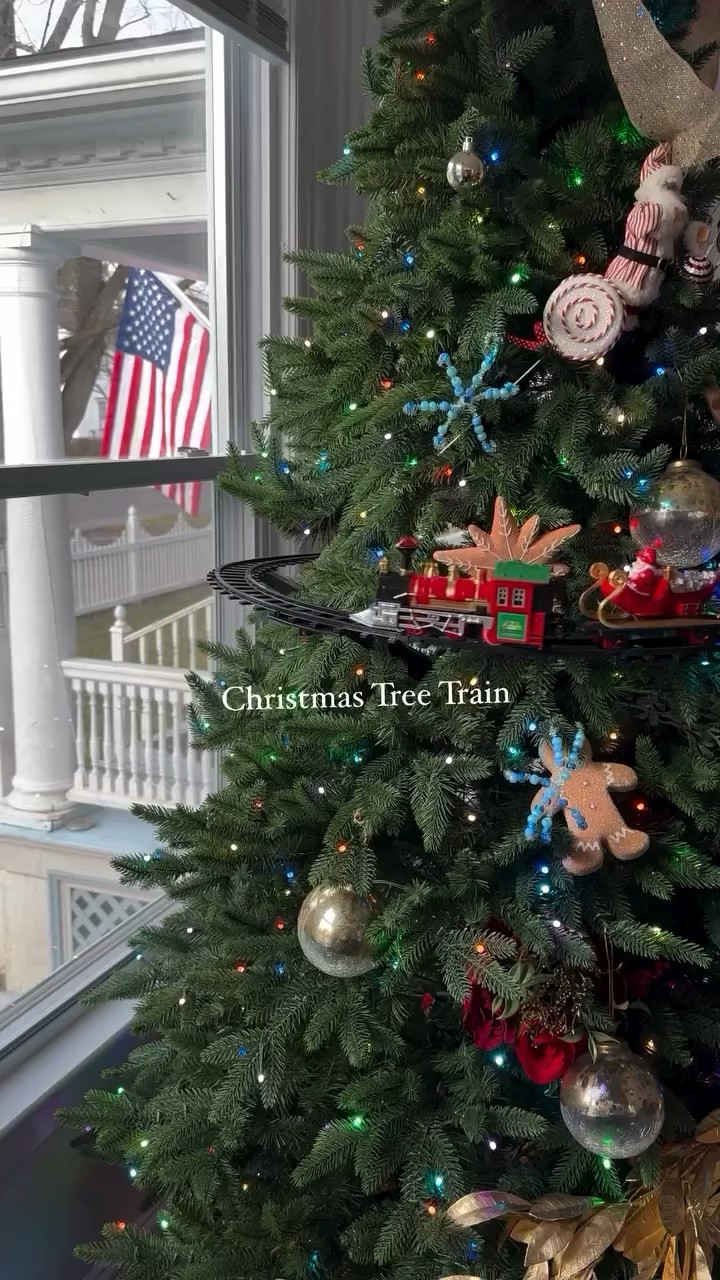 ALL ABOARD! 🚂🎄✨
Our kids are loving the train!! North Pole get ready. 

#kids #christmas #christmastree #northpole #christmastree #giftideas #christmasdecor #christmas2024 #holidays #holidaydecor #momlife #toddler #parents #trending #viral