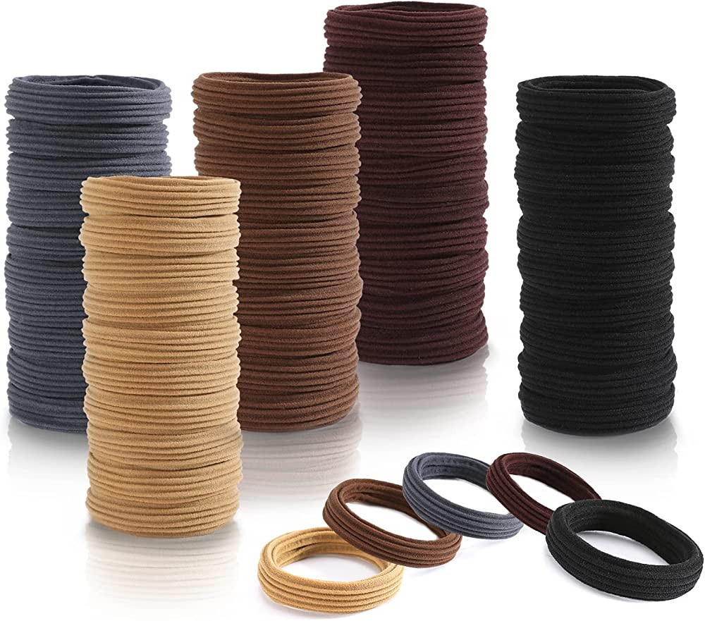 Bessrung 50 PCS Hair Ties, Seamless Hair Ties, Large Elastic Hair Bands for Thick Thin Hair, Pony... | Amazon (US)
