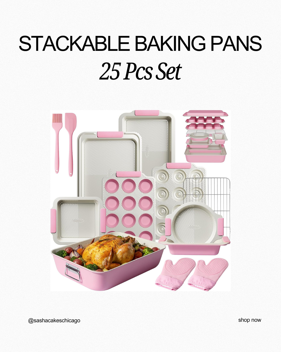 The ultimate baker's starter pack. This 25-piece stackable set covers every single baking need you could imagine while keeping your cupboards tidy. If you're building your dream kitchen, start here! 

 #LTKHome