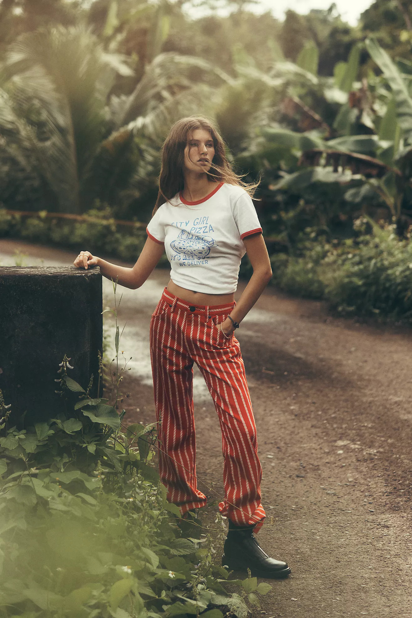 Wrangler Cotton Wrancher High-Rise Straight Leg Jeans | Anthropologie (US)