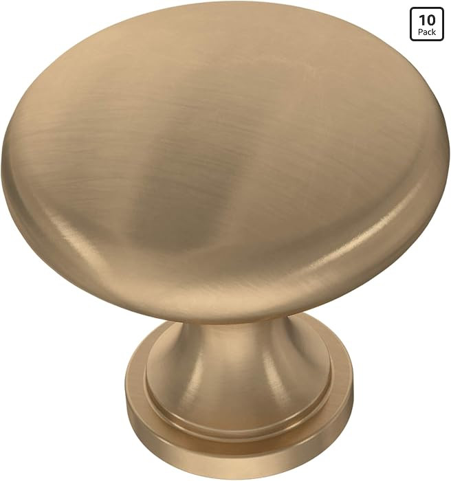 Franklin Brass (10-Pack) \u2013 Champagne Bronze Cabinet Knobs for Dressers, Drawers, Kitchen Cab... | Amazon (US)