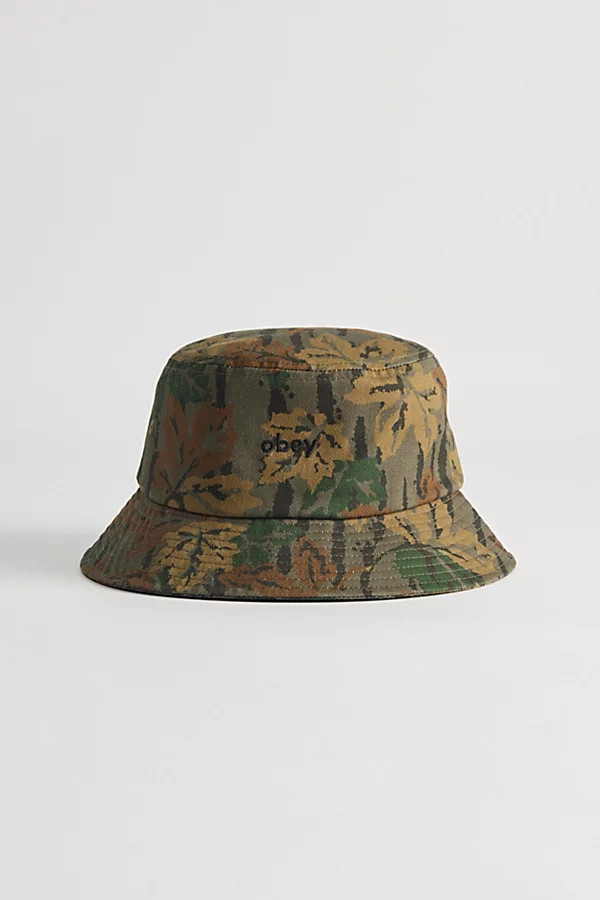 OBEY Leaves Bucket Hat in Green, Men's at Urban Outfitters | Urban Outfitters (US and RoW)