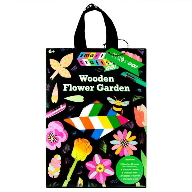 Smarts & Crafts Go: Wooden Flower Garden, 38 Pieces for Boys and Girls, Kids and Teens | Walmart (US)