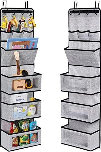 Super Practical Functional Door Over Hanging Organizer,Behind The Door Storage Organizer with Door H | Amazon (US)