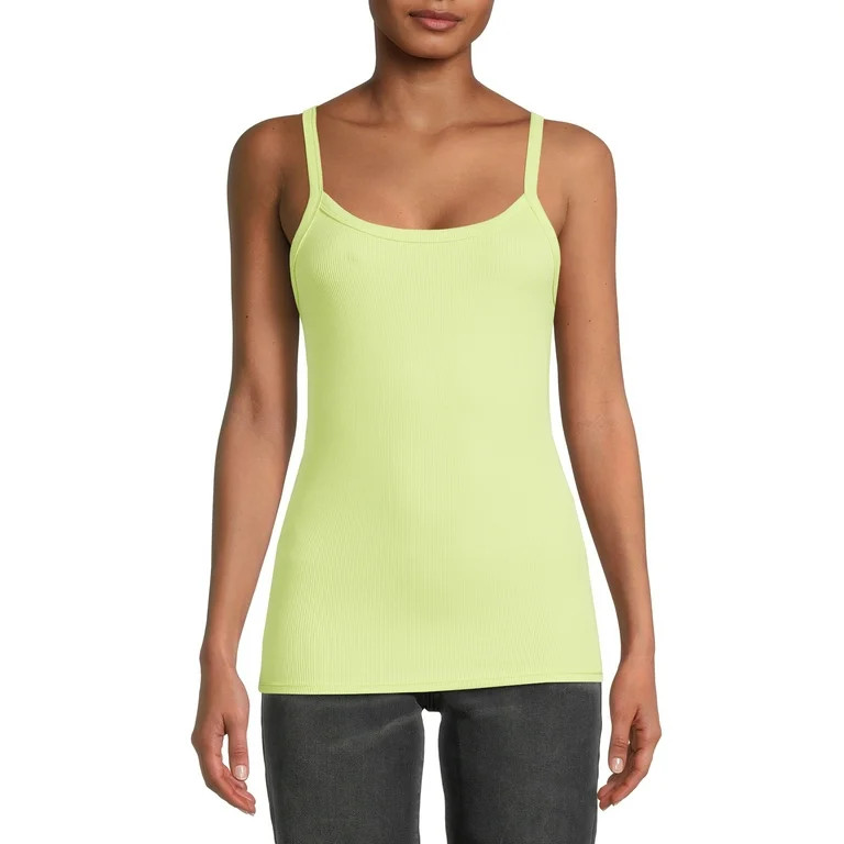 No Boundaries Juniors Rib Cami Top, Available 1-Pack, 5-Pack - Walmart.com | Walmart (US)