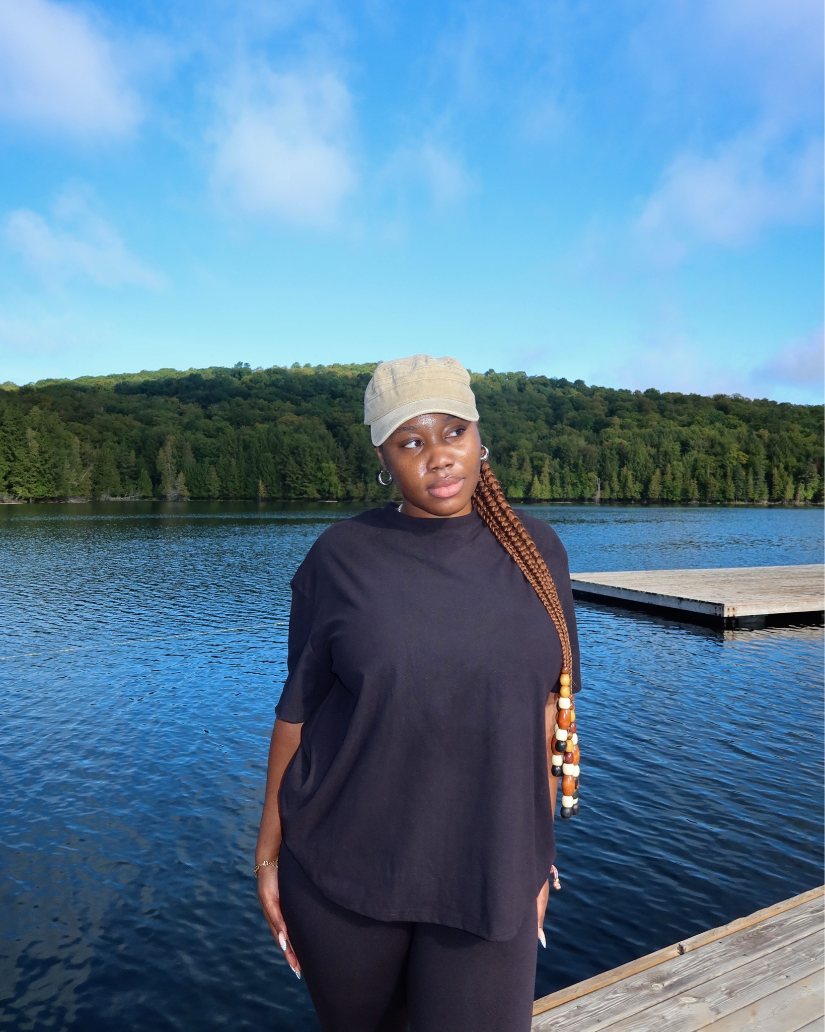 taking a basic all black camp fit and making it feel a little more Ellavated with @shein_ca 🖤 #stylebyemmanuela 

the foundation: my @shein_ca all black tee - simple enough to layer, but still gives the outfit a polished base 

started with the basics 🖤

added the layers 🌞

then came the windbreaker + leggings + sneakers + cap. pieces I’ve already worn but styled together for a completely different feel 😎

proof that you don’t always need a whole new wardrobe. sometimes you just need to style the basics differently 🤏🏾

Fall’s calling, answer with style & savings🍂 Ready for a seasonal style refresh? ✨. comment “SHOP” to get my exact look 🛍️⬇️

Store Name:MUSERA
tee 🆔 319390155

Store Name:GRIMPANDA
jacket: 🆔 474623218

Store Name:MUSERA
leggings: 🆔 477350968

Store Name:COUSOU
shoes: 🆔 516841028

Store Name:MUSERA
cap: 🆔 211024107

SEARCH code【E3KWL】 now in the SHEIN app for 【Up to 85% off】 and don’t forget to use coupon code 【ellahh6628】at checkout for even more savings! Don’t miss your chance to catch the fall vibe with SHEIN!

@sheinofficial @shein_ca 

#SHEINsaveinstyle #SHEINFallsCalling #torontoblogger #ad

#LTKcanada #LTKfall #LTKtravel