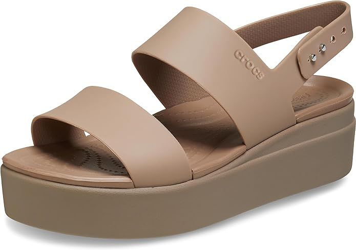 Crocs womens Brooklyn Low Wedges, Platform Sandals | Amazon (US)