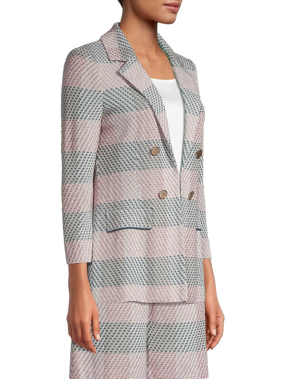Plaid Tweed Knit Blazer | Saks Fifth Avenue
