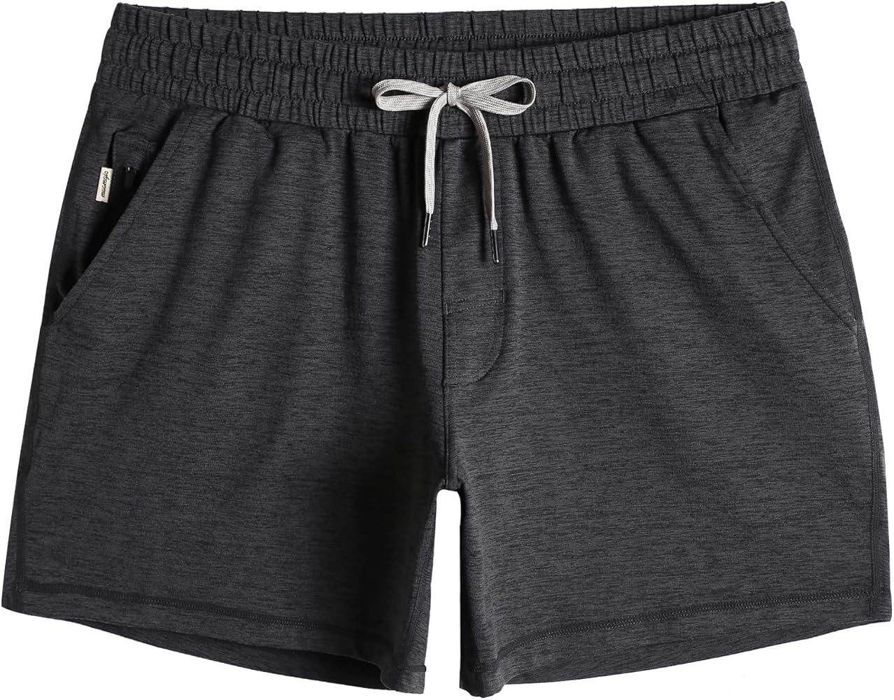 maamgic Mens Workout Shorts 5" Short Shorts Soft Stretch Running Gym Athletic Shorts with Zip Poc... | Amazon (US)