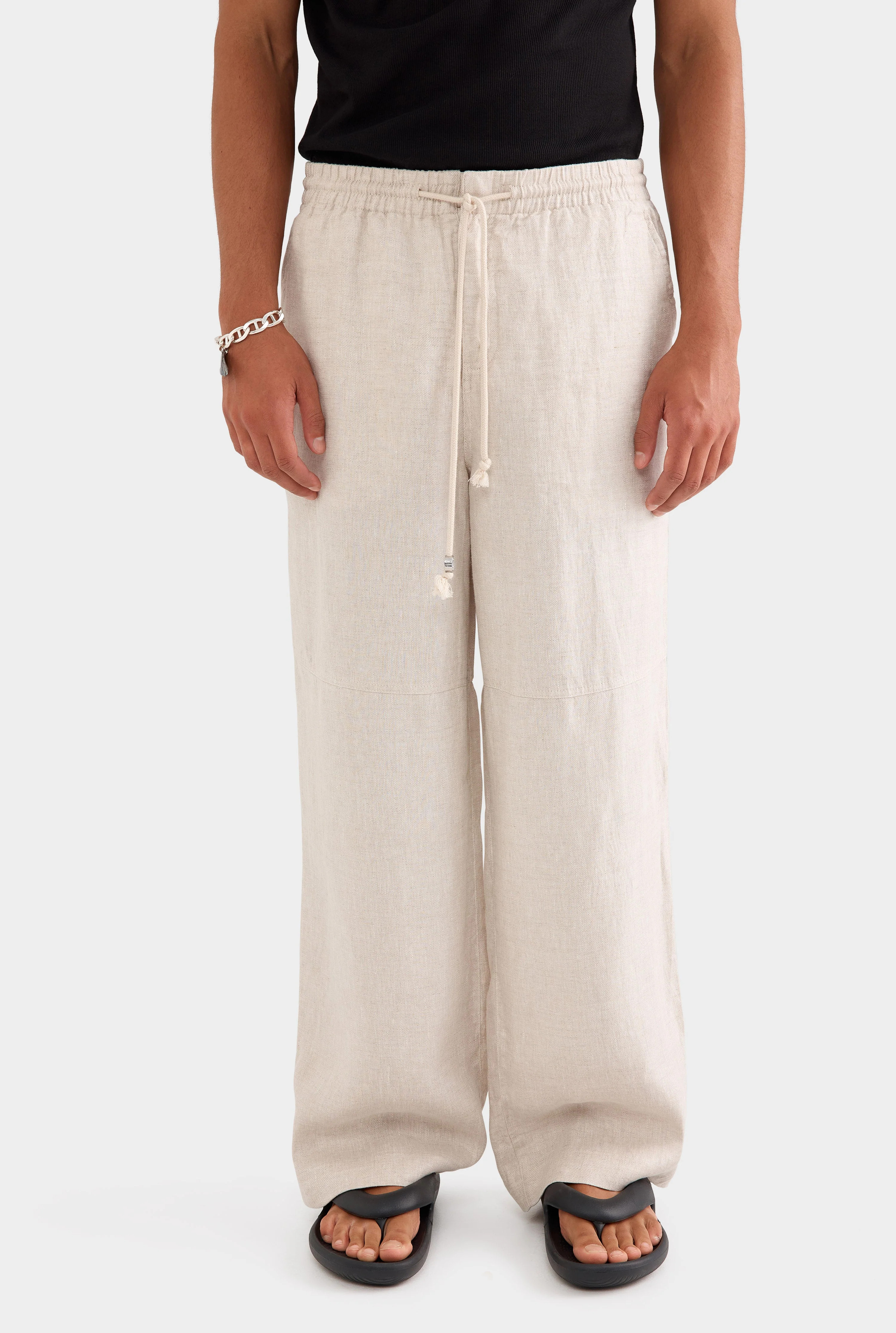 Venroy - Mens Panelled Linen Twill Trouser | Venroy AU