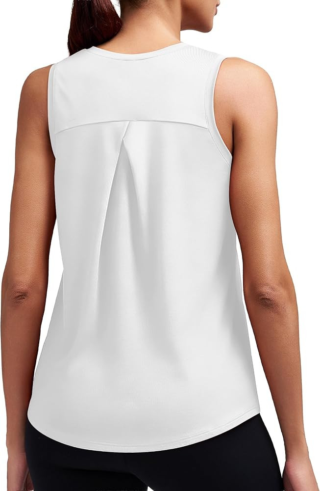 Alaroo Women's Workout Tops Sleeveless Shirts Loose Fit Athletic Pilates Outfits Yoga Tennis Gym ... | Amazon (US)