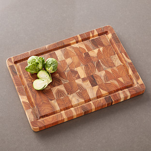 TEAKHAUS® End Grain Cutting Board Teak | The Container Store