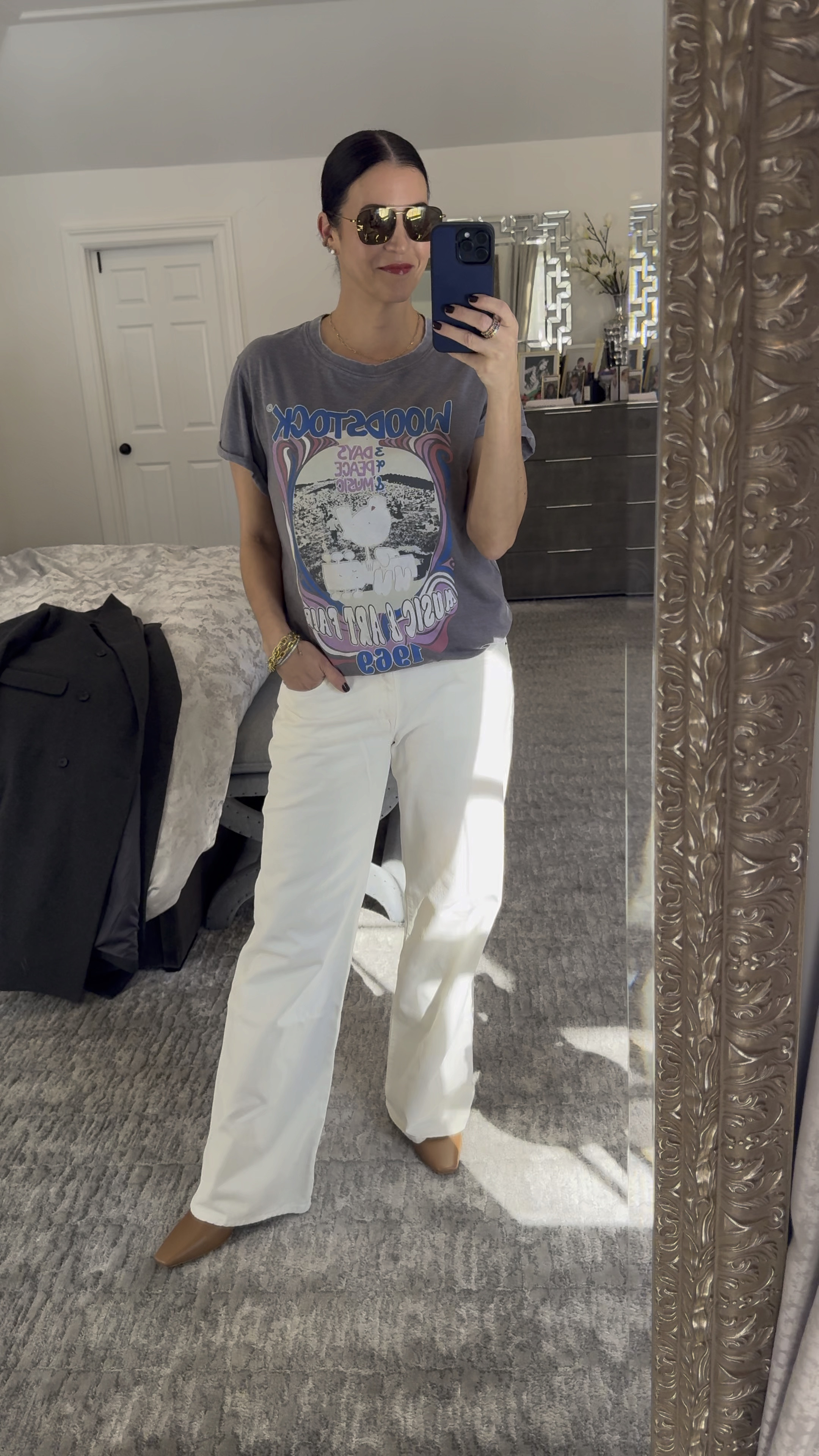 Best cream denim ever 💋 I sized down they stretch a bit . So so so flattering !!!!

#LTKSeasonal #LTKtravel #LTKstyletip