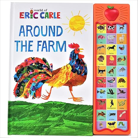 World of Eric Carle, Around the Farm 30-Button Animal Sound Book - Great for First Words - PI Kid... | Amazon (US)