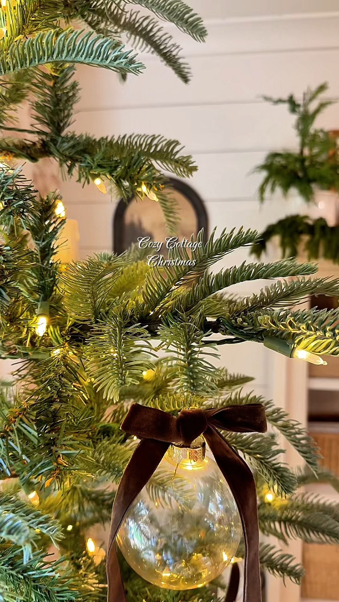 I’m sorry, I’m ready for the warm cozy glow of Christmas. . #christmasdecor #cozycottagechristmas #cottagecore #garland #christmastree#LTKFamily 

#LTKSeasonal #LTKHome